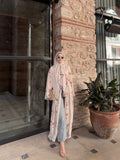 Floral Abaya & Matching Scarf Set