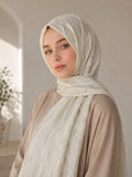 Ivory Jacquard Hijab