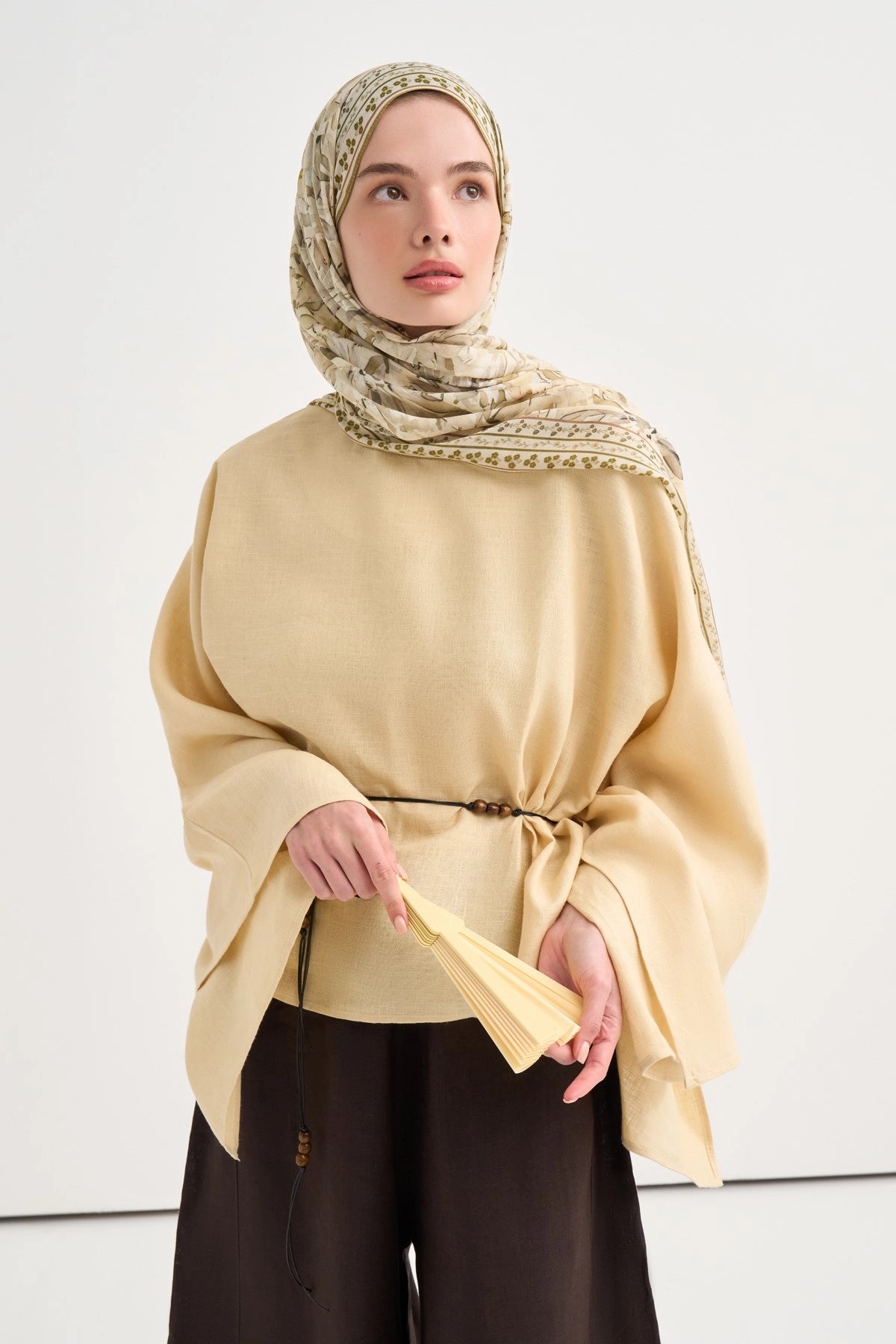 Lavena Aria Viscose Scarf – Yellow