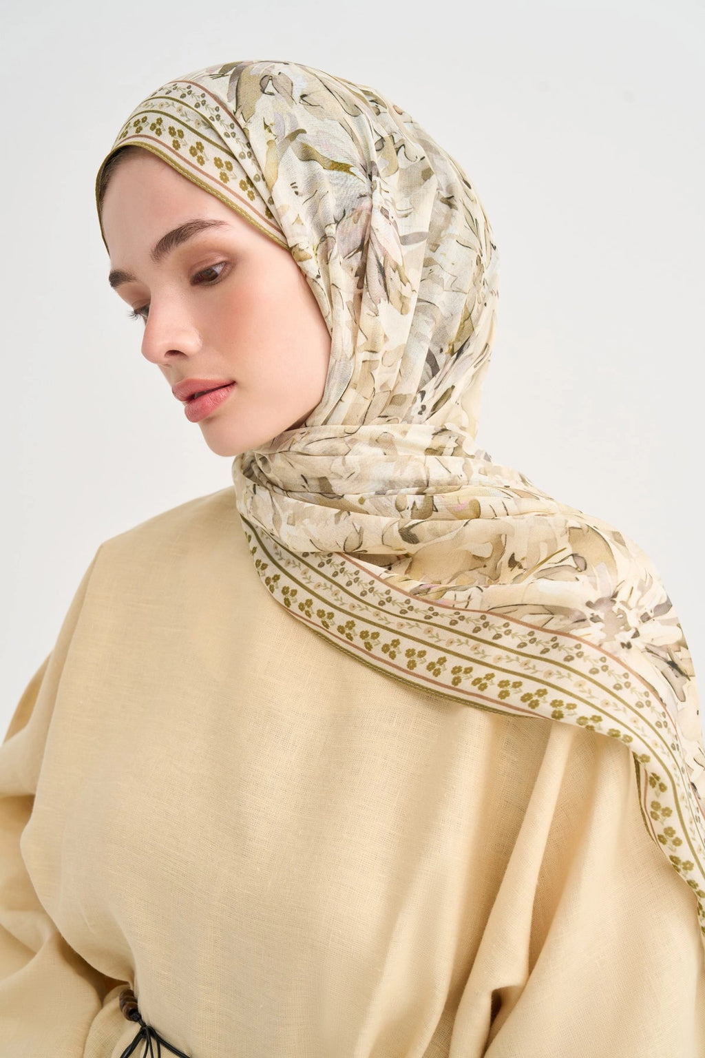 Lavena Aria Viscose Scarf – Yellow