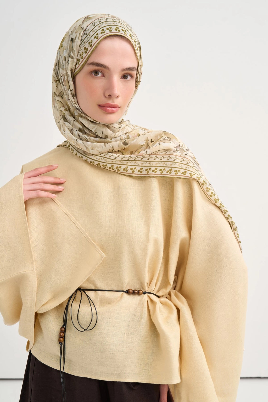 Lavena Aria Viscose Scarf – Yellow