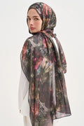 Elara Aria Viscose Scarf – Burgundy
