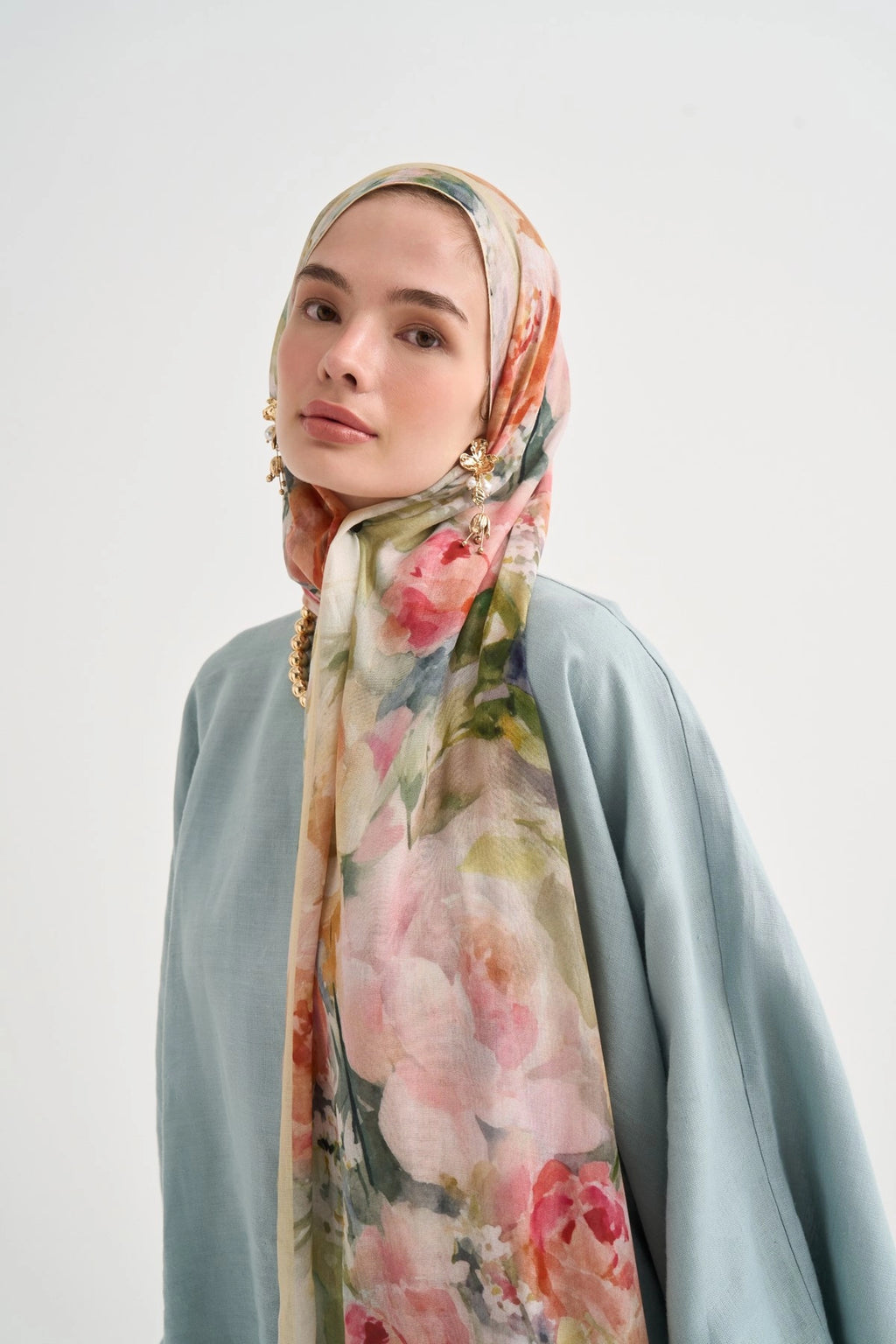 Elara Aria Viscose Scarf – Pink