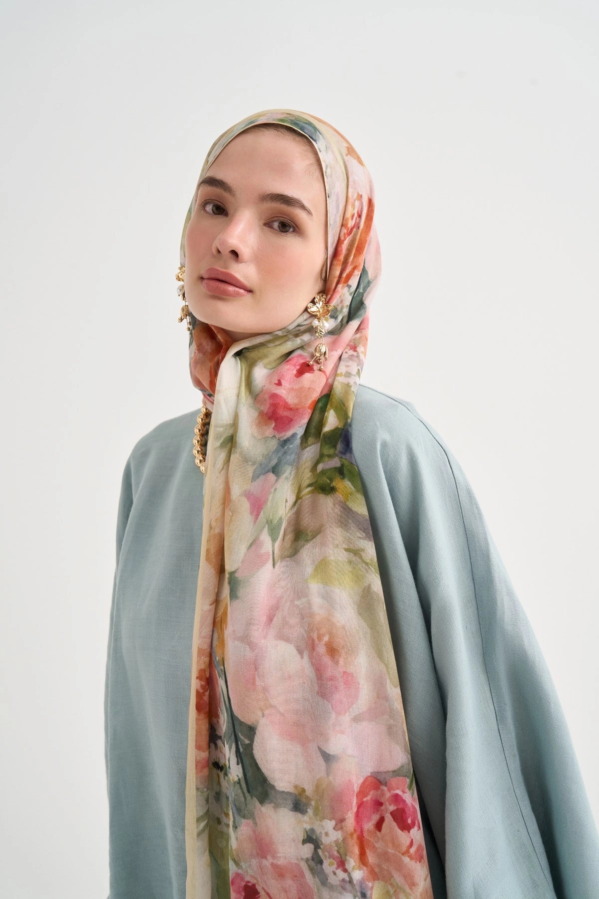 Elara Aria Viscose Scarf – Pink