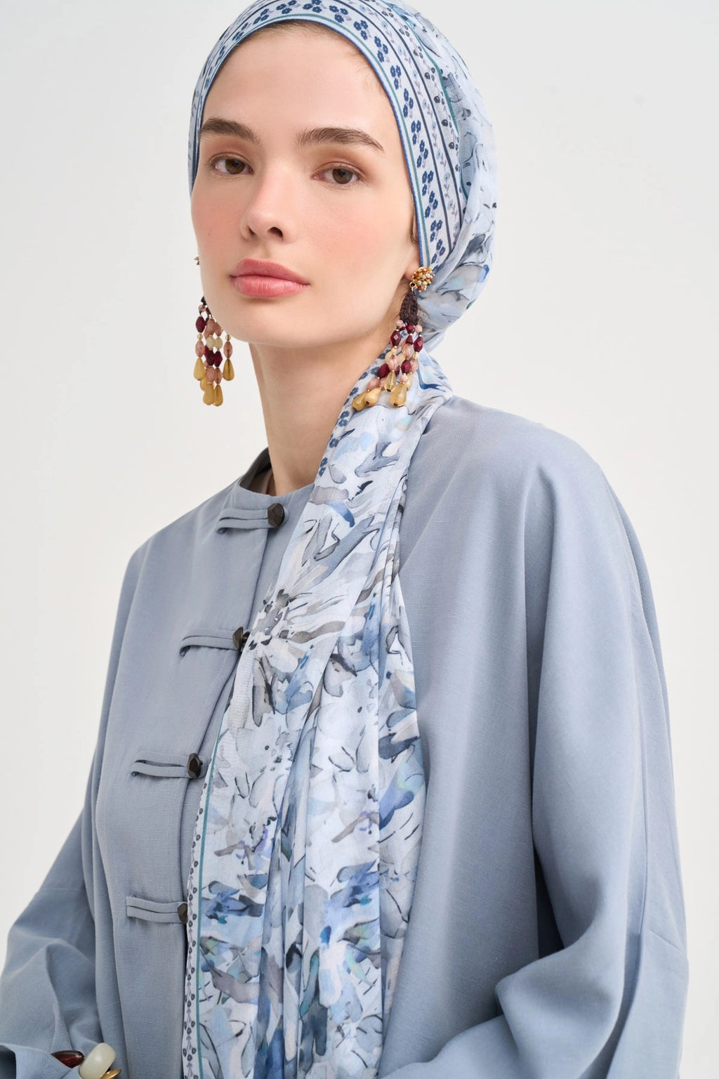 Lavena Aria Viscose Scarf – Blue