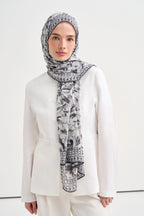 Lavena Aria Viscose Scarf – Black