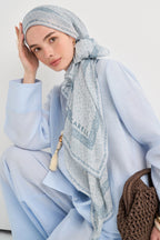 Lunara Aria Viscose Scarf – Blue