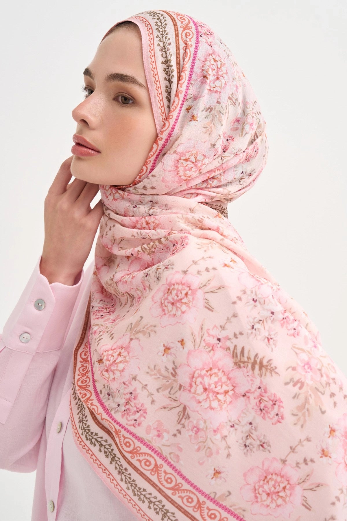 Mirelle Aria Viscose Scarf – Pink