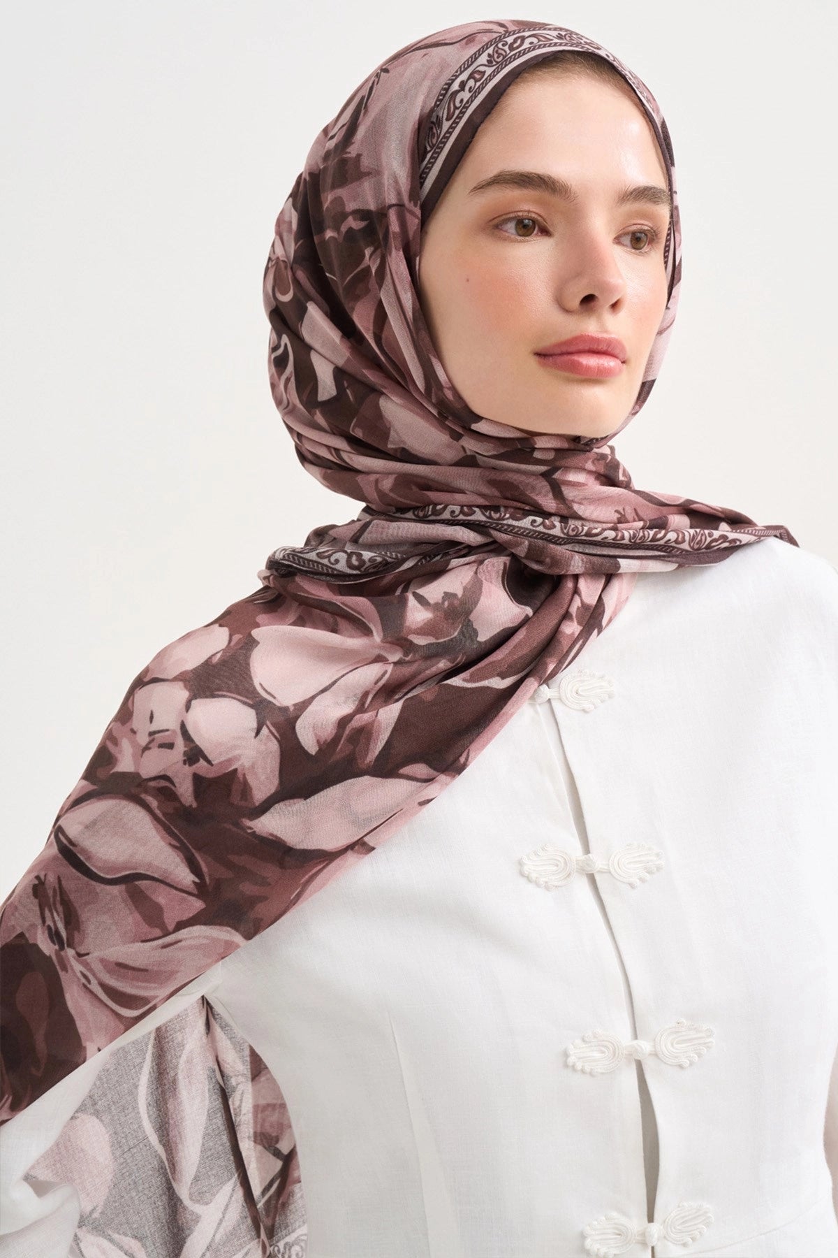 Rosalie Aria Viscose Scarf – Plum