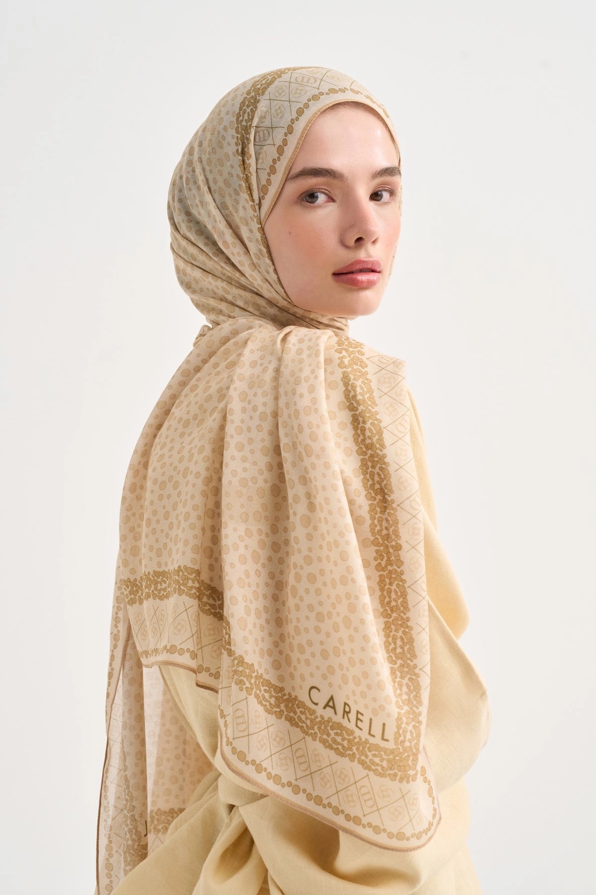 Lunara Aria Viscose Scarf – Yellow